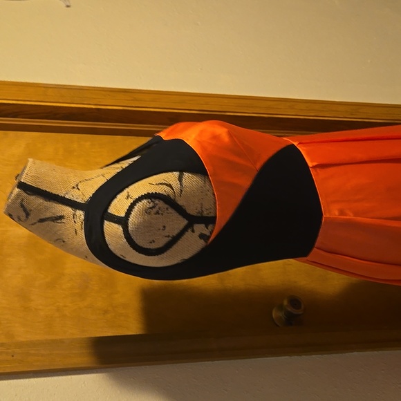 Jessica Simpson Coral And Black Maxi Dress Size 4 - Picture 4 of 10